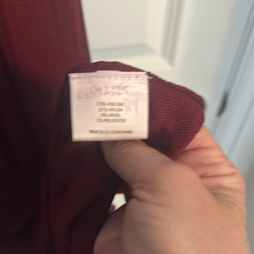 Eileen Fisher Burgundy Tank Dress - Picture 4 of 4